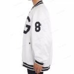 White Baseball Jacket - Image 2