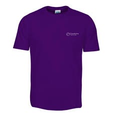 Purple Promo T-Shirt With Custom Logo
