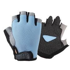Light Blue Black Combo Training Gloves