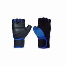 Shocking Blue Black Combo Training Gloves