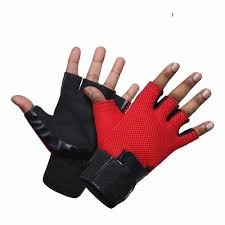 Red Black Combo Training Gloves