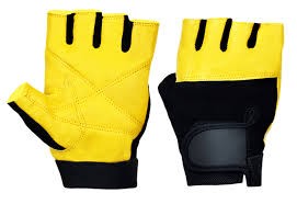 Yellow Black Combo Training Gloves